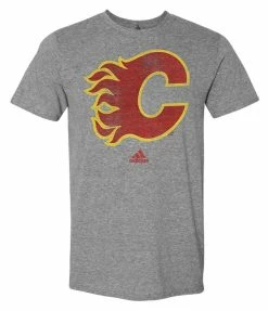 Adidas Men's NHL Calgary Flames Hockey (3 Pack) 2 L/S, 1 S/S Tees T-Shirt (S) -Baseball Cap Sales Shop flames3 3 20226.1667489901.1280.1280
