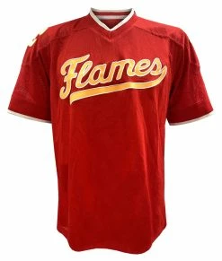 Adidas Men's NHL Calgary Flames Hockey S/S Team Practice Jersey V-Neck Shirt (S)