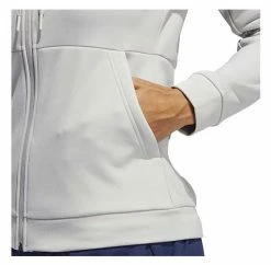 Adidas Women's TI FZ Full-Zip Jacket, Moisture Wicking - Light Gray/White -Baseball Cap Sales Shop fq0184 4 61908.1667488519.1280.1280