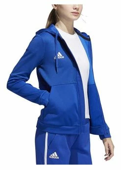 Adidas Women's TI FZ Full-Zip Jacket, Moisture Wicking - Royal Blue/White -Baseball Cap Sales Shop fq0190 4 43734.1673968818.1280.1280