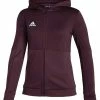 Adidas Women's TI FZ Full-Zip Jacket, Moisture Wicking - Team Maroon/White -Baseball Cap Sales Shop fq0195 1 94033.1667489053.1280.1280