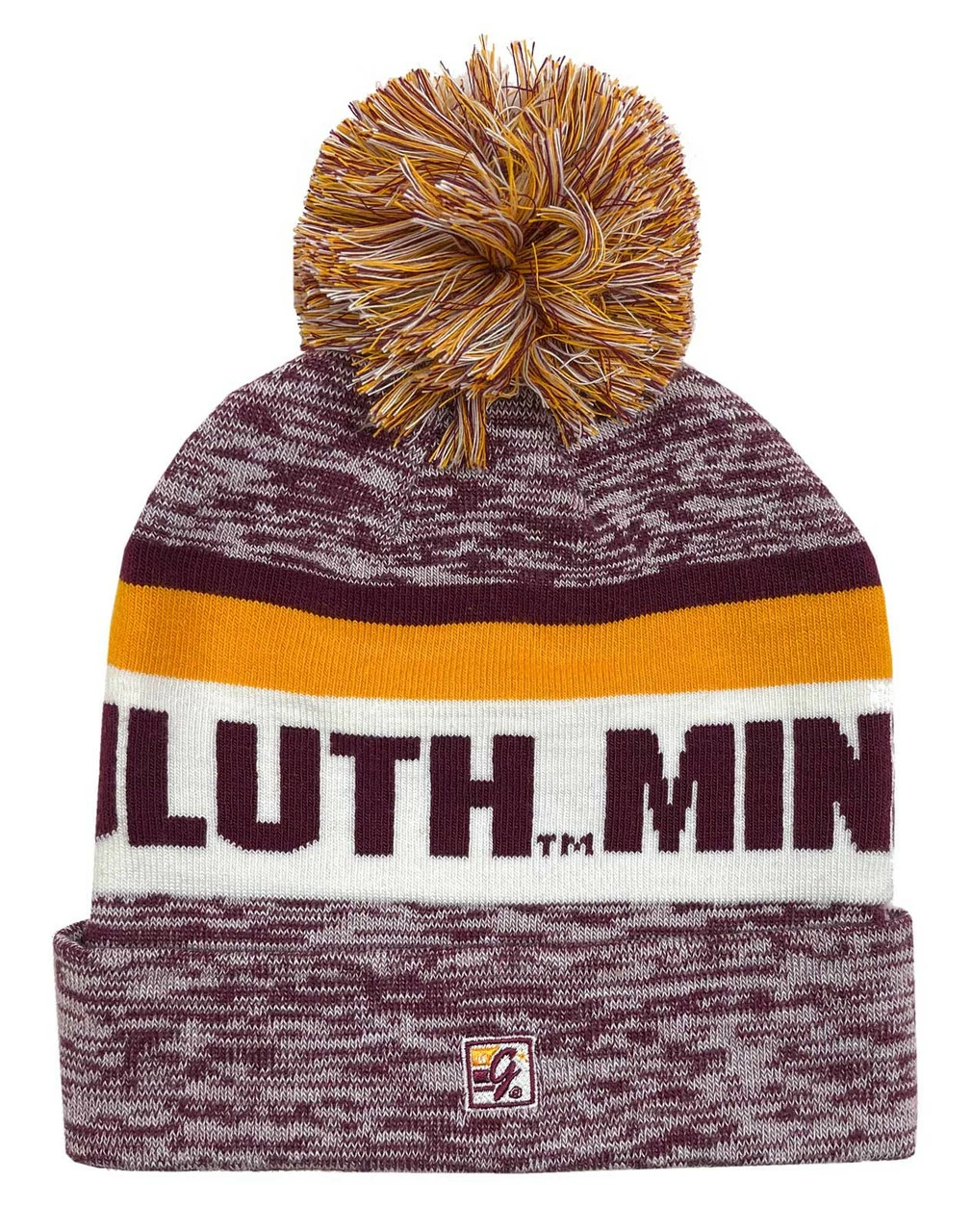 The Game Roll Up Knit Hat Pom Knit Cap Heathered University Of Minnesota Duluth 4 The Game Roll Up Knit Hat Pom Knit Cap Heathered University Of Minnesota Duluth - Image 2