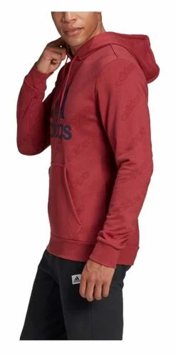 Adidas Men's Favorite Graphic Logo Pullover Hooded Sweatshirt - Legendary Red -Baseball Cap Sales Shop gj6599 2 81399.1667488155.1280.1280