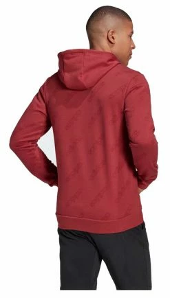 Adidas Men's Favorite Graphic Logo Pullover Hooded Sweatshirt - Legendary Red -Baseball Cap Sales Shop gj6599 3 49960.1667488155.1280.1280