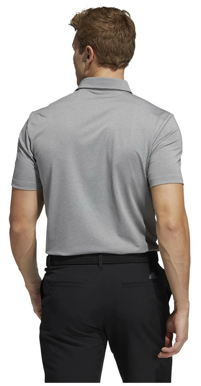 Adidas Men's Ultimate 365 Aeroready Heather Golf Polo Shirt – Crew Gray Melange 4 Adidas Men's Ultimate 365 Aeroready Heather Golf Polo Shirt – Crew Gray Melange - Image 2