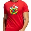 Adidas Men's Chicago Blackhawks Amplifier NHL Short Sleeve Crew-Neck Tee - Red