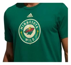 Adidas Men's Minnesota Wild Amplifier NHL Short Sleeve Crew-Neck T-Shirt - Green -Baseball Cap Sales Shop gn7939 3 95573.1667489055.1280.1280