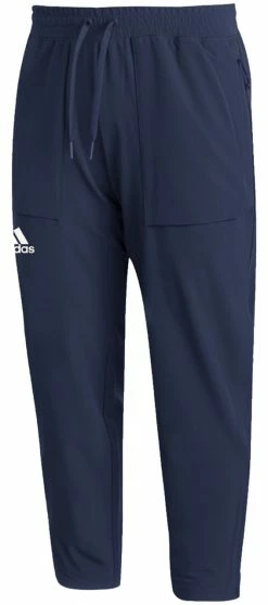 Adidas Men's Team Sideline 21 Woven Slim Leg Training Pants – Navy Blue/White