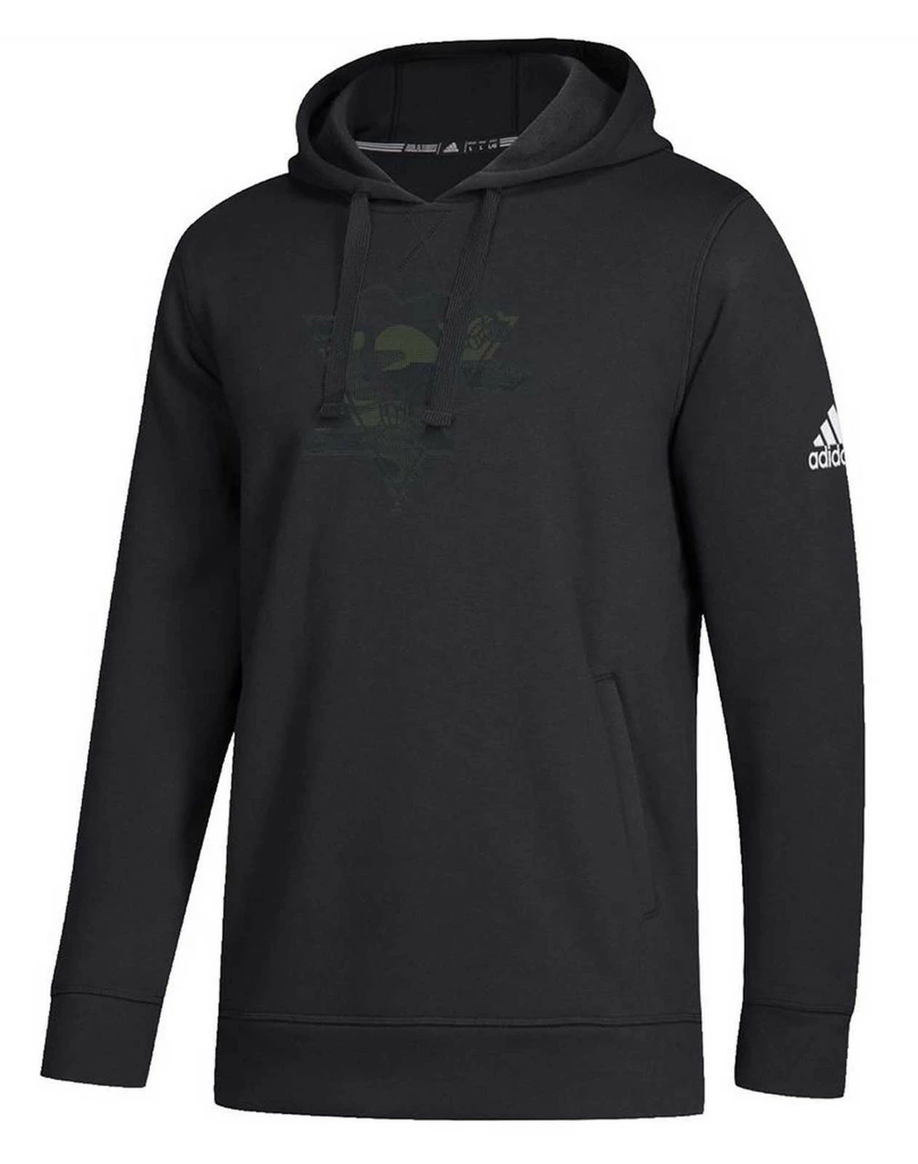 Adidas Men's NHL Pittsburgh Penguins Salute To Service Hockey Sweatshirt Hoodie 3 Adidas Men's NHL Pittsburgh Penguins Salute To Service Hockey Sweatshirt Hoodie