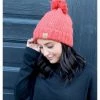 Panache Women's Speckled Cable Knit Hat Cap Crown Tag Fleece Lined Pom Orange -Baseball Cap Sales Shop h 66 1 87484.1667488809.1280.1280