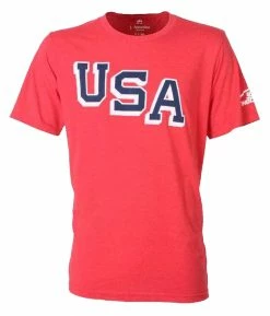 USA Hockey Adult Heritage Tri-Blend USA T-Shirt Tee H17015