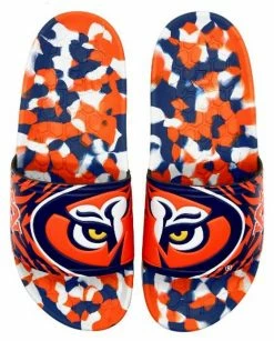 Hype Unisex Auburn University Collegiate Slydr Slide Sandal Shoe Beach Shower