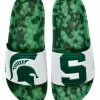 Hype Unisex Michigan State University Spartans Slydr Slide Sandals - White/Green -Baseball Cap Sales Shop hcsld.msu 1 92697.1667489045.1280.1280