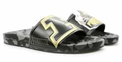 Hype Unisex Purdue University Boilermakers Slydr Slide Sandals - Black/Old Gold -Baseball Cap Sales Shop hcsld.pur 3 43387.1667488982.1280.1280