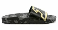 Hype Unisex Purdue University Boilermakers Slydr Slide Sandals - Black/Old Gold -Baseball Cap Sales Shop hcsld.pur 4 54154.1667488982.1280.1280