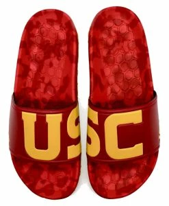 Hype University Of Southern California Trojan Slydr Slide Sandals - Gold/Red