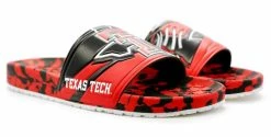 Hype Unisex Texas Tech University Red Raiders Slydr Slide Sandal - Black/Scarlet -Baseball Cap Sales Shop hcsld.ttu 4 55587.1667488988.1280.1280