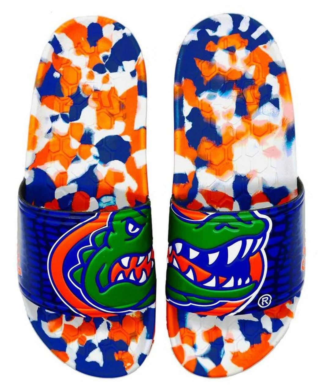Hype Unisex University Of Florida Gators Slydr Slide Sandals - Blue & Orange 3 Hype Unisex University Of Florida Gators Slydr Slide Sandals - Blue & Orange