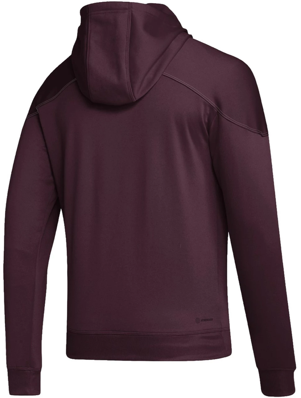 Adidas Men's Stadium Aeroready Fleece Embroidered Logo Pullover Hoodie - Maroon 4 Adidas Men's Stadium Aeroready Fleece Embroidered Logo Pullover Hoodie - Maroon - Image 2