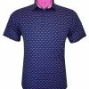 Horn Legend Men's Fish Bone Athletic Performance Golf Polo - Navy/Mulberry -Baseball Cap Sales Shop hl1093 1 02299.1667489051.1280.1280