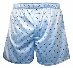 Horn Legend Men's Manhattan Performance Polyester Boxers - Oxford Blue