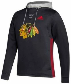 Adidas Men's NHL Chicago Blackhawks Skate Lace Hoodie Hoody Sweatshirt