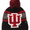 Zephyr Hats NCAA University Of Indiana Mammoth "IU" Knit Beanie Hat Cap -Baseball Cap Sales Shop indmam0010a 1 99067.1667489417.1280.1280