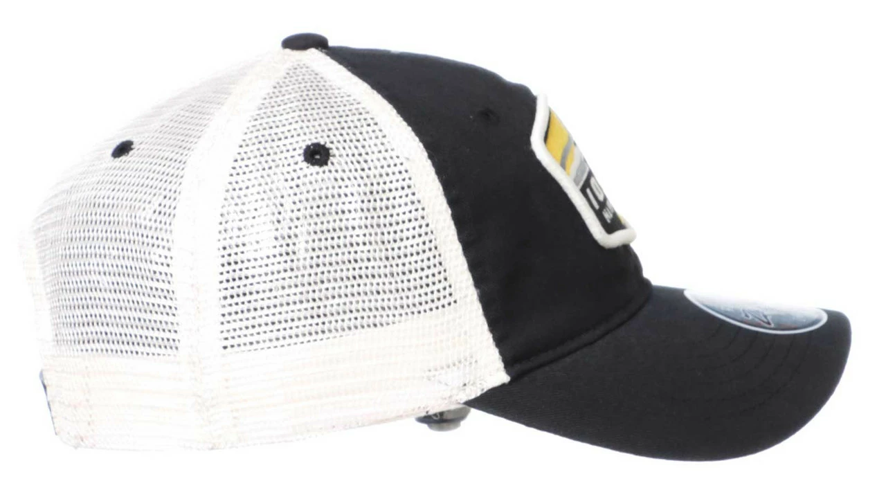 Zephyr Iowa Hawkeyes Outlook Patch Adjustable Trucker Cap - Black/Beige 5 Zephyr Iowa Hawkeyes Outlook Patch Adjustable Trucker Cap - Black/Beige - Image 3