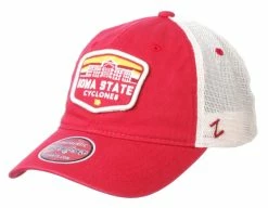 Zephyr Iowa State Cyclones Outlook Patch Adjustable Trucker Cap - Red/Beige
