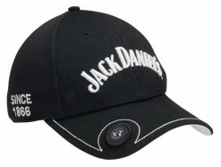 Jack Daniels Men's Black Baseball Cap Hat, 6-Panel Old No. 7 Brand. JD77-106