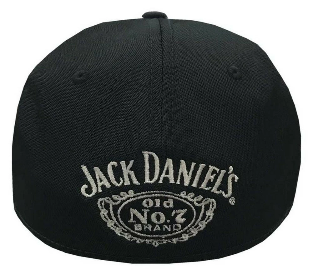 Jack Daniels Men's Performance Baseball Cap Hat Poly/Spandex Black/Gray JD77-114 4 Jack Daniels Men's Performance Baseball Cap Hat Poly/Spandex Black/Gray JD77-114 - Image 2