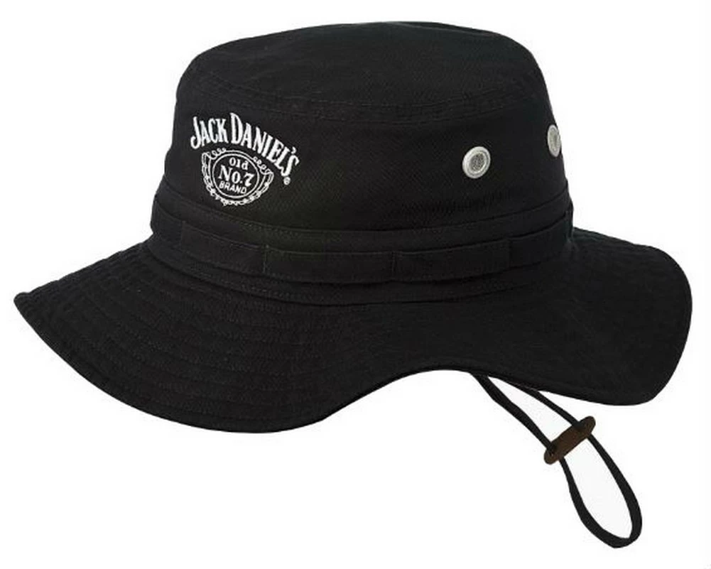 Jack Daniels Men's Wide 2.5" Brim Boonie Fishing Bucket Hat Cap Sun Black 3 Jack Daniels Men's Wide 2.5" Brim Boonie Fishing Bucket Hat Cap Sun Black