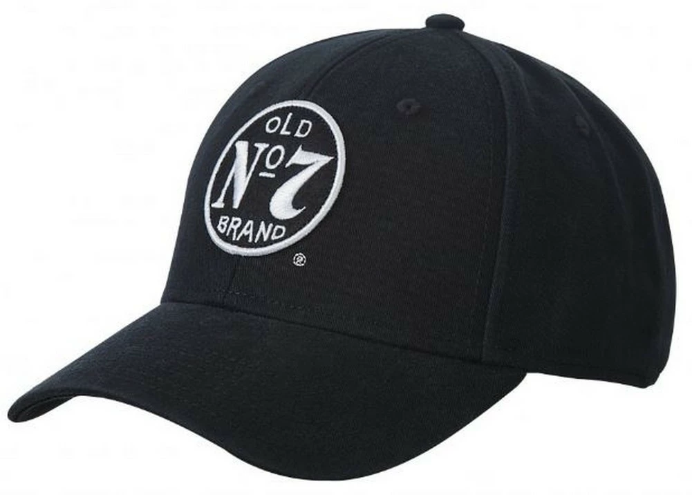 Jack Daniels Men's Old #7 Performance Baseball Ball Cap Hat Black/White JD77-134 3 Jack Daniels Men's Old #7 Performance Baseball Ball Cap Hat Black/White JD77-134