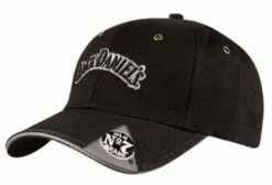 Jack Daniels Men's Baseball Cap 6 Panel Chino Twill - Black JD77-42