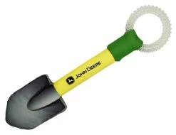 Pets First John Deere Tractor Dental Teething Ring Tug & Squeaker Shovel Dog Toy