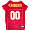 Pets First NFL Kansas City Chiefs Screen Printed Mesh Dog Jersey - Red/Yellow -Baseball Cap Sales Shop kcc 4006 1 18300.1667489297.1280.1280