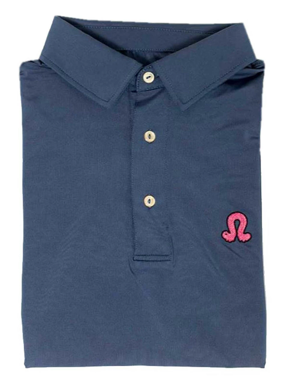 Southern Seam Kenzley Embroidered Short Sleeve Golf Polo Shirt - Smoke Blue 5 Southern Seam Kenzley Embroidered Short Sleeve Golf Polo Shirt - Smoke Blue - Image 3