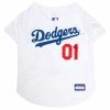 Pets First MLB Los Angeles Dodgers Screen Printed Baseball Dog Jersey - White -Baseball Cap Sales Shop lad 4006 1 66962.1667488496.1280.1280