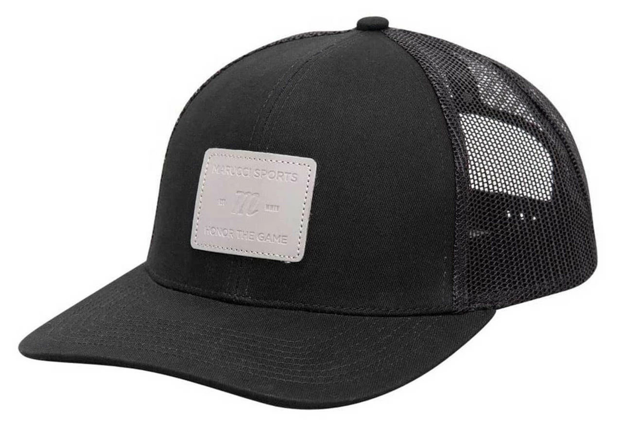Marucci Men's Four Corners Patch Adjustable Snapback Trucker Hat - Black 3 Marucci Men's Four Corners Patch Adjustable Snapback Trucker Hat - Black
