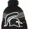 Zephyr Hats NCAA Michigan State University Spartan Knit Beanie Hat Cap