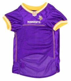 Pets First NFL Minnesota Vikings Screen Printed Mesh Dog Jersey - Purple/Yellow -Baseball Cap Sales Shop min 4006 2 00613.1667489294.1280.1280