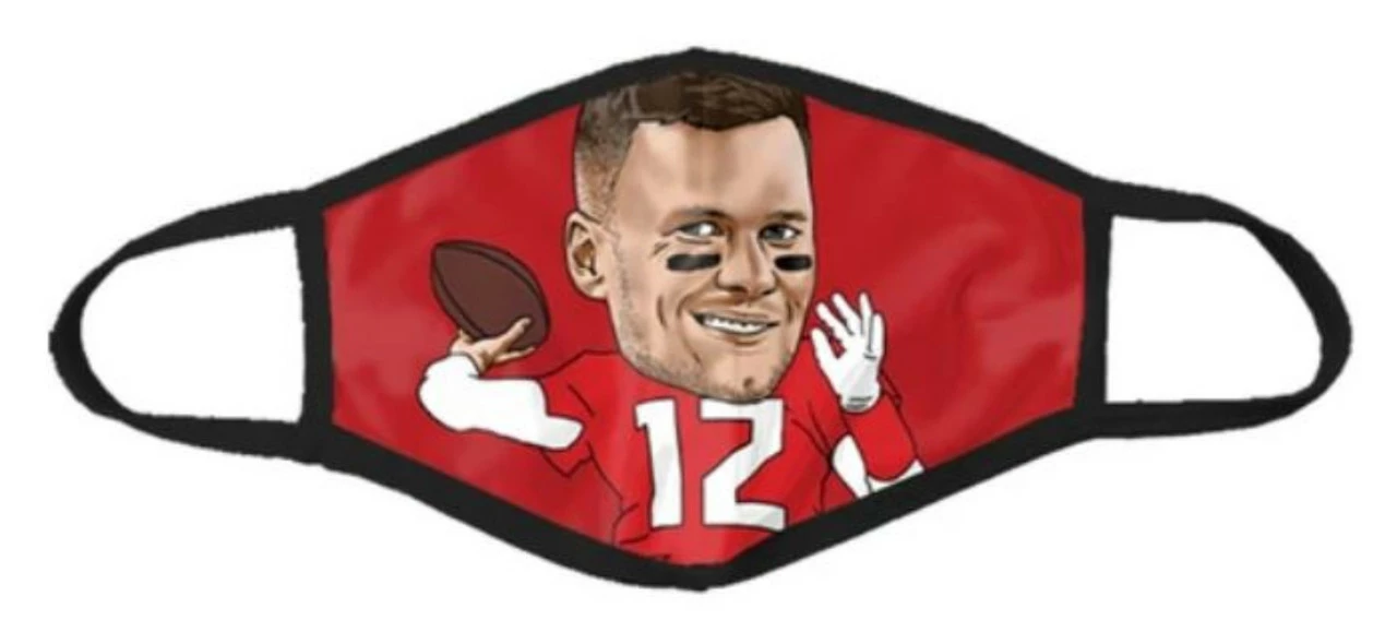 Shinesty NFL Players Association Tom Brady Reusable Protective Face Mask 3 Shinesty NFL Players Association Tom Brady Reusable Protective Face Mask