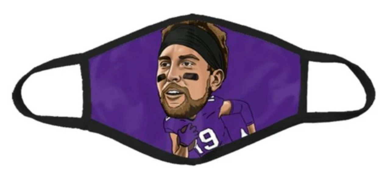 Shinesty NFL Players Association Adam Thielen Reusable Protective Face Mask 3 Shinesty NFL Players Association Adam Thielen Reusable Protective Face Mask