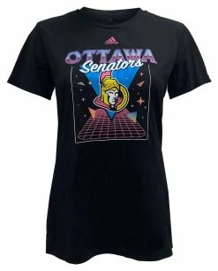 Adidas Women's NHL Ottawa Senators Hockey Crew Neck Tees T-Shirt Canada (M)