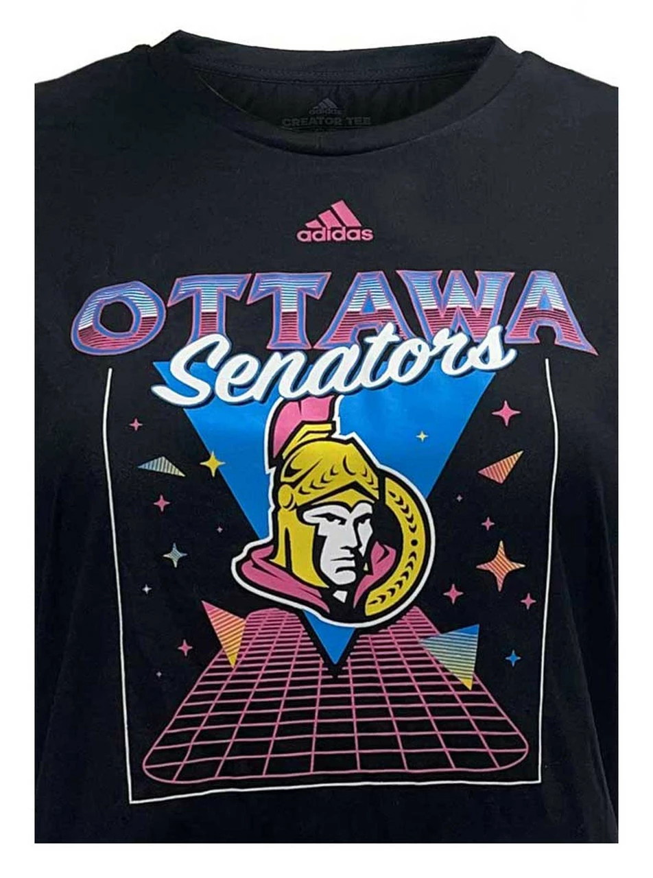 Adidas Women's NHL Ottawa Senators Hockey Crew Neck Tees T-Shirt Canada (M) 4 Adidas Women's NHL Ottawa Senators Hockey Crew Neck Tees T-Shirt Canada (M) - Image 2