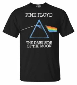 Rex Men's Pink Floyd Dark Side Of The Moon Short Sleeve Crew Neck T-Shirt, Black