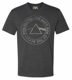 Rex Men's Pink Floyd Dark Side Of The Moon Short Sleeve Crew Neck T-Shirt � Gray