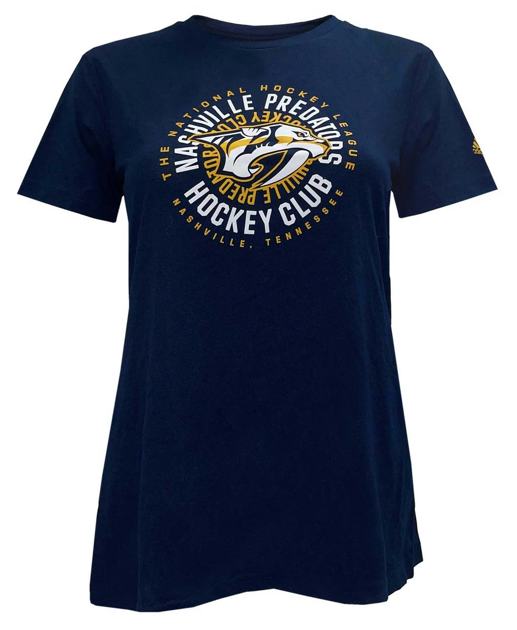 Adidas Women's NHL Nashville Predators Hockey (3 Pack) Crew Tees T-Shirt (S) 4 Adidas Women's NHL Nashville Predators Hockey (3 Pack) Crew Tees T-Shirt (S) - Image 2