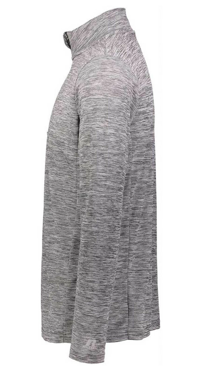 Russell Athletic Men's Dri-Power Lightweight 1/4-Zip Pullover - Heather Black 4 Russell Athletic Men's Dri-Power Lightweight 1/4-Zip Pullover - Heather Black - Image 2