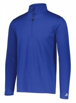 Baseball Cap Sales Shop 41 Russell Athletic Men's Dri-Power Lightweight 1/4-Zip Pullover - Heather Royal